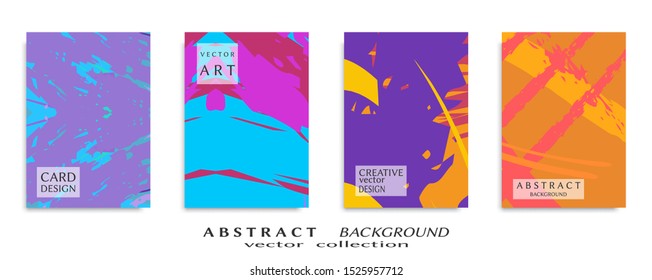 Abstract universal grunge art texture, web header template. Collage page, design for card, invitation, brochure brush strokes style, banner idea, book cover, booklet print, flyer sheet a4
