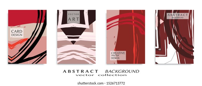 Abstract universal grunge art texture, web header template. Collage page, design for card, invitation, brochure brush strokes style, banner idea, book cover, booklet print, flyer sheet a4