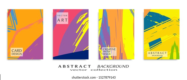 Abstract universal grunge art texture, web header template. Collage page, design for card, invitation, brochure brush strokes style, banner idea, book cover, booklet print, flyer sheet a4