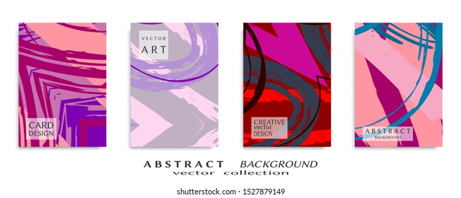 Abstract universal grunge art texture, web header template. Collage page, design for card, invitation, brochure brush strokes style, banner idea, book cover, booklet print, flyer sheet a4
