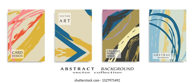 Abstract universal grunge art texture, web header template. Collage page, design for card, invitation, brochure brush strokes style, banner idea, book cover, booklet print, flyer sheet a4
