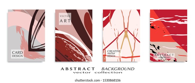 Abstract universal grunge art texture, web header template. Collage page, design for card, invitation, brochure brush strokes style, banner idea, book cover, booklet print, flyer sheet a4
