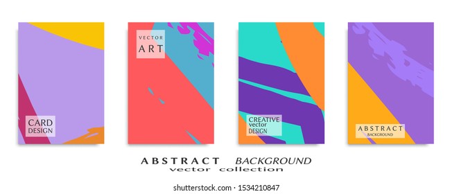 Abstract universal grunge art texture, web header template. Collage page, design for card, invitation, brochure brush strokes style, banner idea, book cover, booklet print, flyer sheet a4