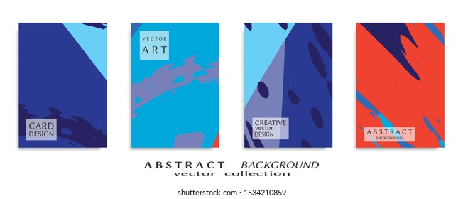 Abstract universal grunge art texture, web header template. Collage page, design for card, invitation, brochure brush strokes style, banner idea, book cover, booklet print, flyer sheet a4