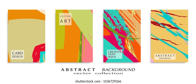 Abstract universal grunge art texture, web header template. Collage page, design for card, invitation, brochure brush strokes style, banner idea, book cover, booklet print, flyer sheet a4