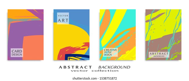 Abstract universal grunge art texture, web header template. Collage page, design for card, invitation, brochure brush strokes style, banner idea, book cover, booklet print, flyer sheet a4