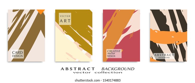 Abstract universal grunge art texture, web header template. Collage page, design for card, invitation, brochure brush strokes style, banner idea, book cover, booklet print, flyer sheet a4
