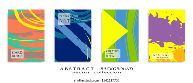 Abstract universal grunge art texture, web header template. Collage page, design for card, invitation, brochure brush strokes style, banner idea, book cover, booklet print, flyer sheet a4