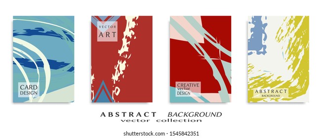Abstract universal grunge art texture, web header template. Collage page, design for card, invitation, brochure brush strokes style, banner idea, book cover, booklet print, flyer sheet a4
