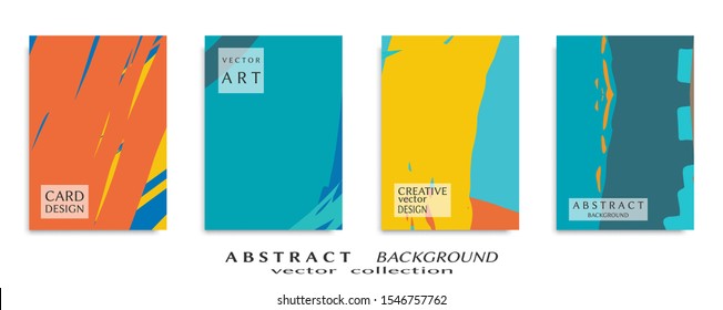 Abstract universal grunge art texture, web header template. Collage page, design for card, invitation, brochure brush strokes style, banner idea, book cover, booklet print, flyer sheet a4