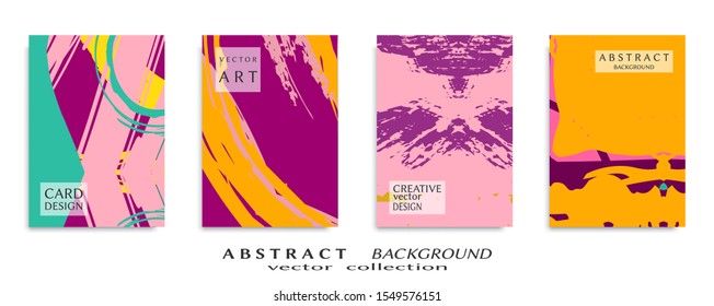 Abstract universal grunge art texture, web header template. Collage page, design for card, invitation, brochure brush strokes style, banner idea, book cover, booklet print, flyer sheet a4