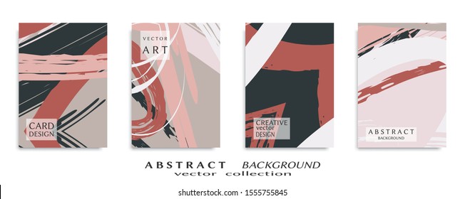 Abstract universal grunge art texture, web header template. Collage page, design for card, invitation, brochure brush strokes style, banner idea, book cover, booklet print, flyer sheet a4