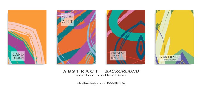 Abstract universal grunge art texture, web header template. Collage page, design for card, invitation, brochure brush strokes style, banner idea, book cover, booklet print, flyer sheet a4