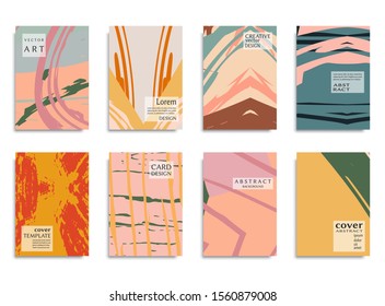 Abstract universal grunge art texture, web header template. Collage page, design for card, invitation, brochure brush strokes style, banner idea, book cover, booklet print, flyer sheet a4