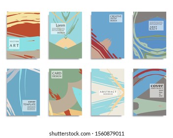 Abstract universal grunge art texture, web header template. Collage page, design for card, invitation, brochure brush strokes style, banner idea, book cover, booklet print, flyer sheet a4