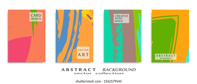 Abstract universal grunge art texture, web header template. Collage page, design for card, invitation, brochure brush strokes style, banner idea, book cover, booklet print, flyer sheet a4