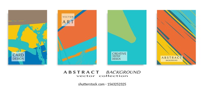 Abstract universal grunge art texture, web header template. Collage page, design for card, invitation, brochure brush strokes style, banner idea, book cover, booklet print, flyer sheet a4