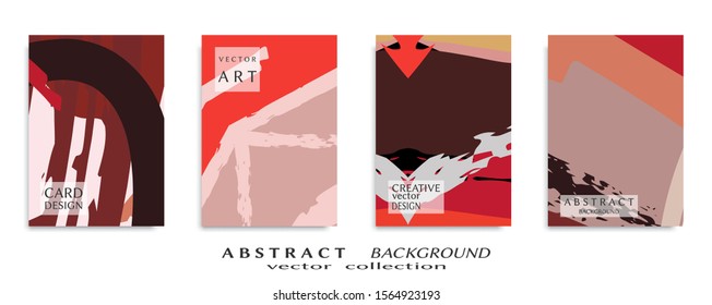 Abstract universal grunge art texture, web header template. Collage page, design for card, invitation, brochure brush strokes style, banner idea, book cover, booklet print, flyer sheet a4