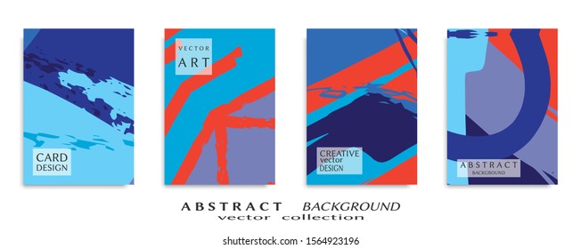 Abstract universal grunge art texture, web header template. Collage page, design for card, invitation, brochure brush strokes style, banner idea, book cover, booklet print, flyer sheet a4