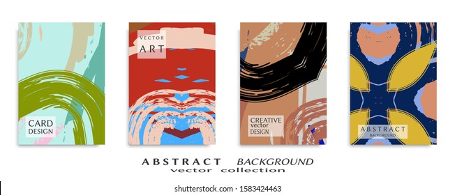 Abstract universal grunge art texture, web header template. Collage page, design for card, invitation, brochure brush strokes style, banner idea, book cover, booklet print, flyer sheet a4