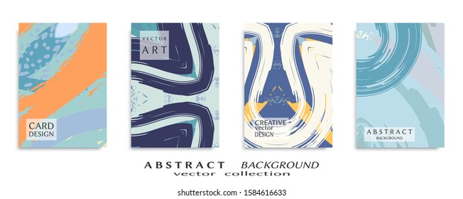 Abstract universal grunge art texture, web header template. Collage page, design for card, invitation, brochure brush strokes style, banner idea, book cover, booklet print, flyer sheet a4