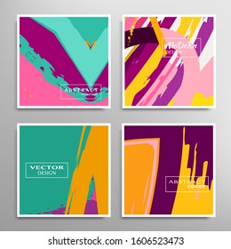 Vector Typeset Design Neon Glitch Style Stock Vector (Royalty Free ...