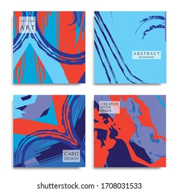 Textura de arte universal abstracta. Montajes artísticos creativos con pinceladas. Plantilla vectorial para tarjeta, invitación, asiento, certificado. Diseño de moda para etiquetas, cubiertas, tejidos, folletos 