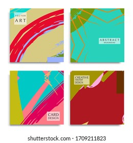 Textura de arte universal abstracta. Montajes artísticos creativos con pinceladas. Plantilla vectorial para tarjeta, invitación, asiento, certificado. Diseño de moda para etiquetas, cubiertas, tejidos, folletos 