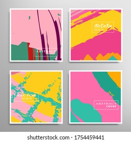 Resumen de la textura de arte de fondo universal. Fondo artístico creativo con pinceladas. Plantilla vectorial para tarjeta, invitación, vale, certificado. Diseño de moda para etiquetas, cubiertas, tejidos, folletos 