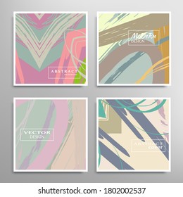 Resumen de la textura de arte de fondo universal. Fondo artístico creativo con pinceladas. Plantilla vectorial para tarjeta, invitación, vale, certificado. Diseño de moda para etiquetas, cubiertas, tejidos, folletos 