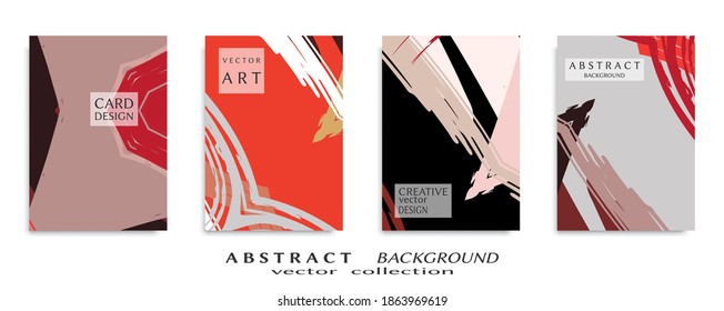 Abstract universal grunge art texture, web header template. Collage page, design for card, invitation, brochure brush strokes style, banner idea, book cover, booklet print, flyer sheet a4