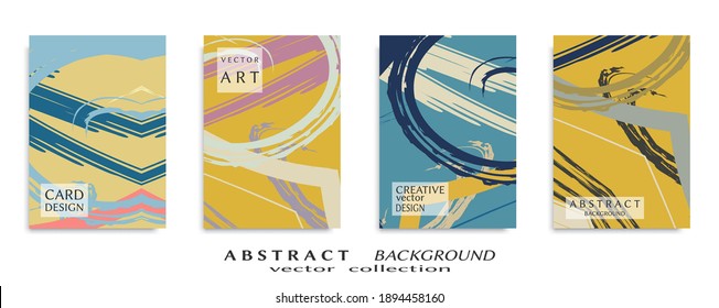 Abstract universal grunge art texture, web header template. Collage page, design for card, invitation, brochure brush strokes style, banner idea, book cover, booklet print, flyer sheet a4
