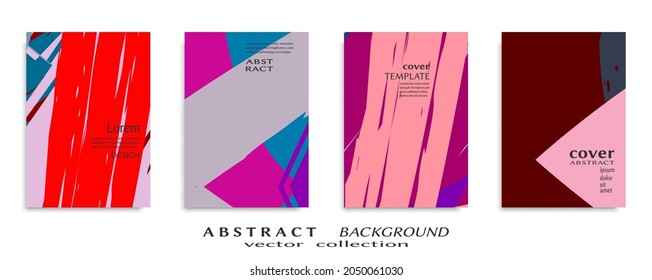 Abstract universal grunge art texture, web header template. Collage page, design for card, invitation, brochure brush strokes style, banner idea, book cover, booklet print, flyer sheet a4