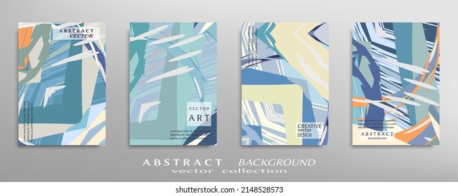 Abstract universal grunge art texture, web header template. Collage page, design for card, invitation, brochure brush strokes style, banner idea, book cover, booklet print, flyer sheet a4