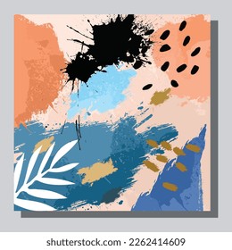Resumen de la textura de arte de fondo universal. página de colección, diseño para tarjeta, invitación, estilo de pinceladas de pincel de folletos, idea de banner, portada de libro, folleto impreso, volante. vector de tracción manual. EPS 10