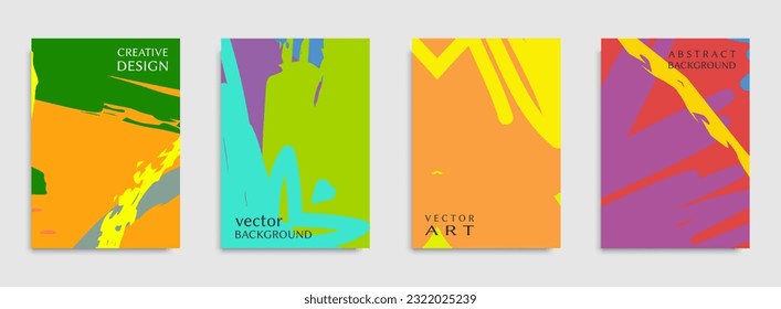 Resumen de la textura de arte de fondo universal. Fondo artístico creativo con pinceladas. Plantilla vectorial para tarjeta, invitación, vale, certificado. Diseño de moda para etiquetas, cubiertas, tejidos, folletos 