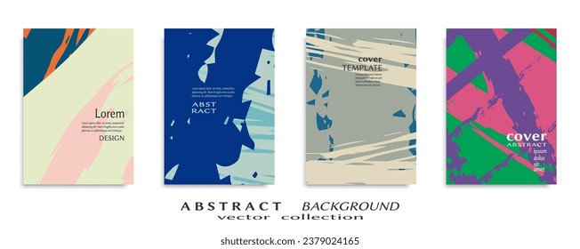 Abstract universal grunge art texture, web header template. Collage page, design for card, invitation, brochure brush strokes style, banner idea, book cover, booklet print, flyer sheet a4