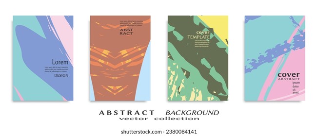 Abstract universal grunge art texture, web header template. Collage page, design for card, invitation, brochure brush strokes style, banner idea, book cover, booklet print, flyer sheet a4