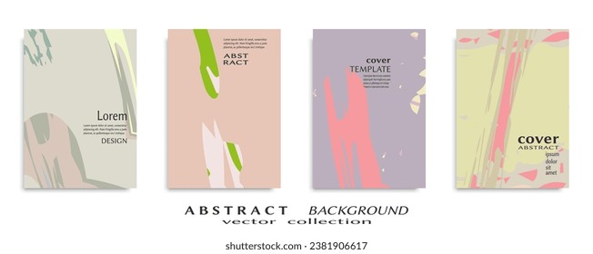 Abstract universal grunge art texture, web header template. Collage page, design for card, invitation, brochure brush strokes style, banner idea, book cover, booklet print, flyer sheet a4