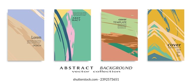 Abstract universal grunge art texture, web header template. Collage page, design for card, invitation, brochure brush strokes style, banner idea, book cover, booklet print, flyer sheet a4
