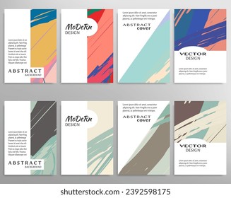 Abstract universal grunge art texture, web header template. Collage page, design for card, invitation, brochure brush strokes style, banner idea, book cover, booklet print, flyer sheet a4