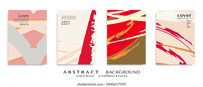 Abstract universal grunge art texture, web header template. Collage page, design for card, invitation, brochure brush strokes style, banner idea, book cover, booklet print, flyer sheet a4