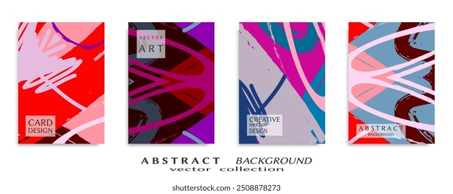 Abstract universal grunge art texture, web header template. Collage page, design for card, invitation, brochure brush strokes style, banner idea, book cover, booklet print, flyer sheet a4