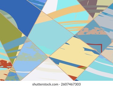 Abstract universal grunge art texture, web header template. Collage page and banner collection with brush strokes. Design for card, invitation, brochure, booklet, book cover, flyer sheet a4