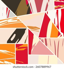 Abstract universal grunge art texture, web header template. Collage page and banner collection with brush strokes. Design for card, invitation, brochure, booklet, book cover, flyer sheet a4