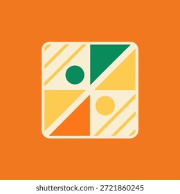 Abstract universal logo vector, unique geometric symbol, minimal flat style, solid color, white background, no text, scalable EPS vector.eps