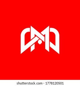 Abstract universal premium Letter M Wing logo design. Luxury linear creative monogram vector.