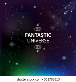 Abstract Universe Background. Vector Illustration.