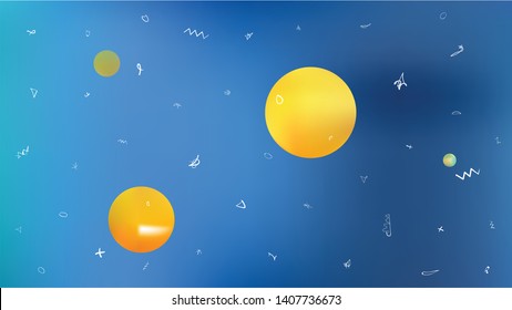 Abstract universe texture background illustrations. Illustration, modern. Liquid hi-res and fresh. Stars, planets, signs.