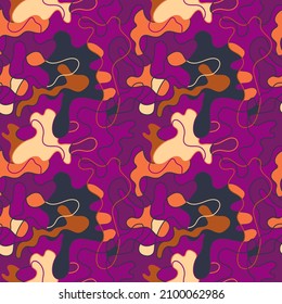 Abstract unque pattern with wave colorful lines and shapes